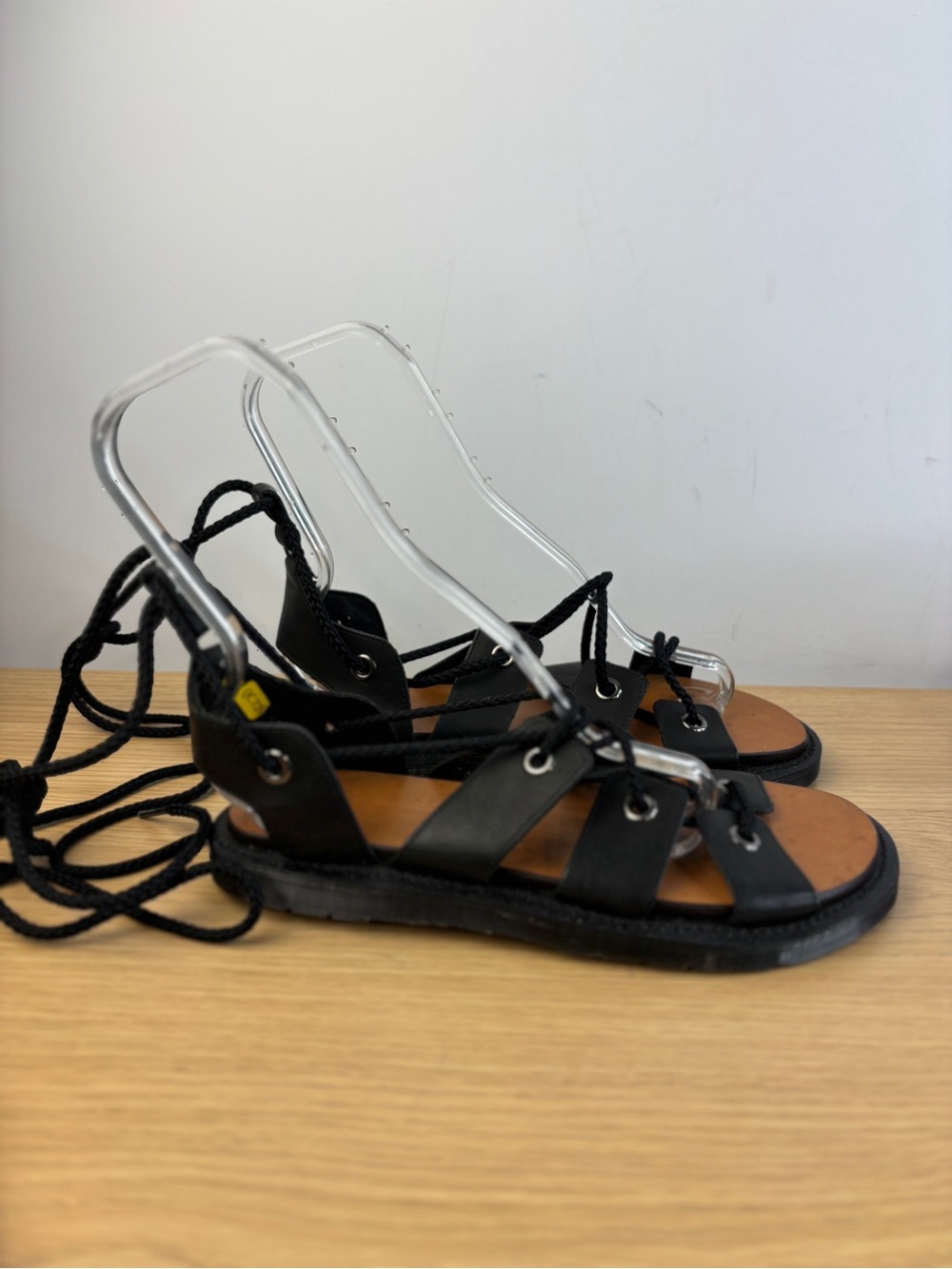 Dr. Martens Jasmine Ghillie Black Leather Sandals Woman’s 10 - Picture 2 of 9